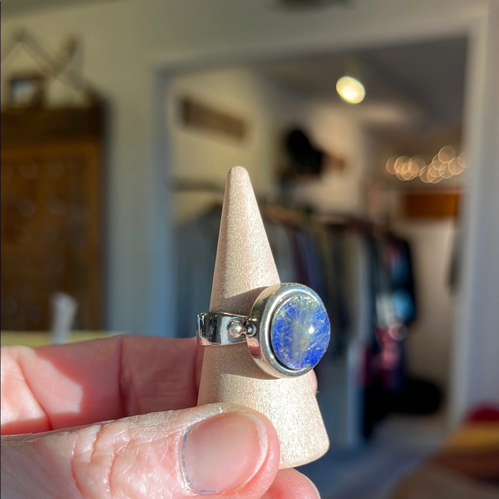 Sterling Silver Ring with Kyanite Stone